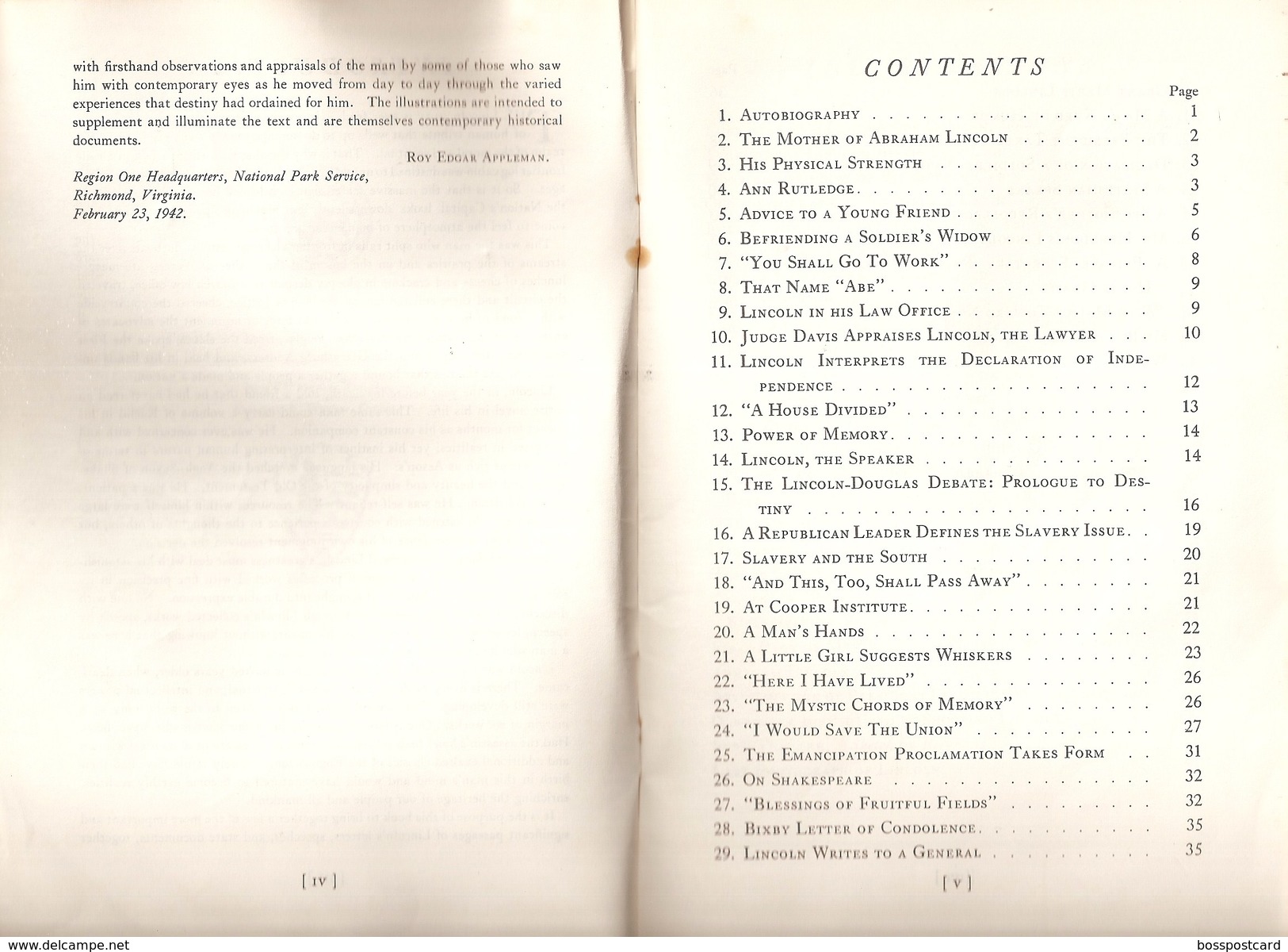 United States Of America - Abraham Lincoln From His Own Words And Contemporary Accounts - USA - Sonstige & Ohne Zuordnung