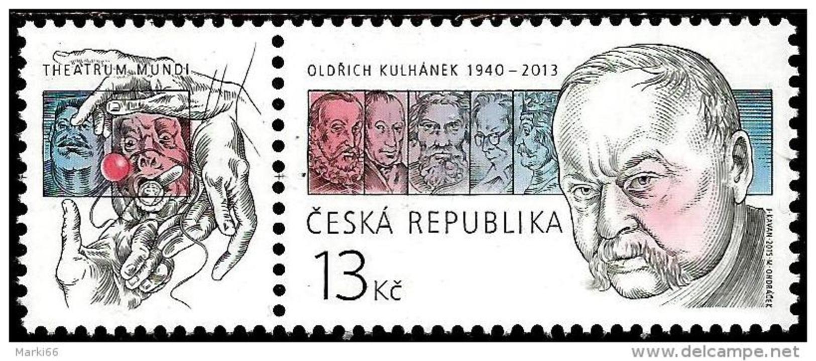 Czech Republic - 2015 - Tradition Of Czech Stamp Design - Oldrich Kulhanek - Mint Booklet Stamp With Left Tab - Neufs