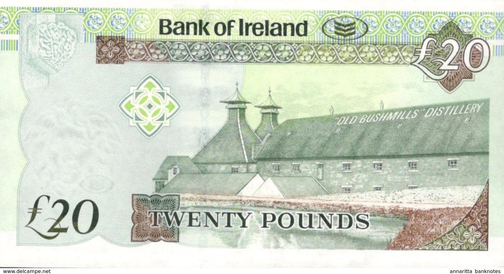 Northern Ireland (BOI) 20 Pounds 2013 S/N BE429357 AU Cat No. P-88a / IEN134a - 20 Pounds