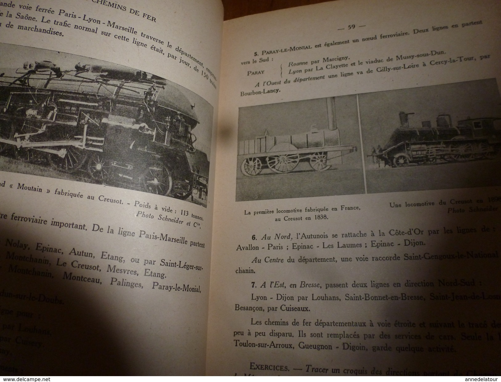 1943  SAÔNE-ET-LOIRE -Histoire et Géographie Régionale (voir résumé en 2e image SVP)
