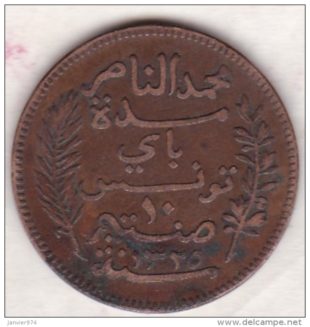 PROTECTORAT FRANCAIS. 10 CENTIMES 1907 A. BRONZE. - Tunisia