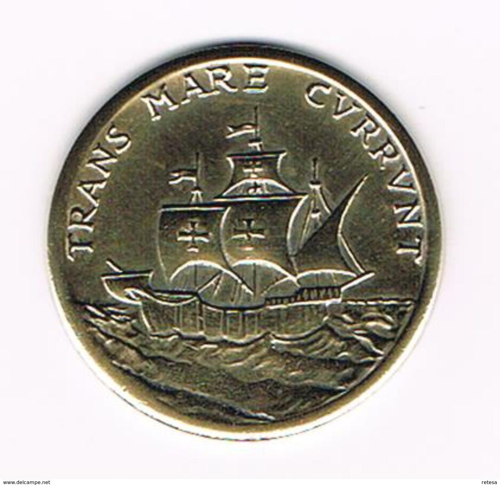 ) PENNING  CRISTOFORO COLOMBO  - TRANS MARE CURRUNT - Souvenirmunten (elongated Coins)