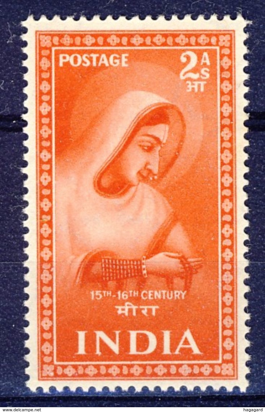 ++India 1952. Mira Bhai. Michel 223. MNH(**) - Neufs