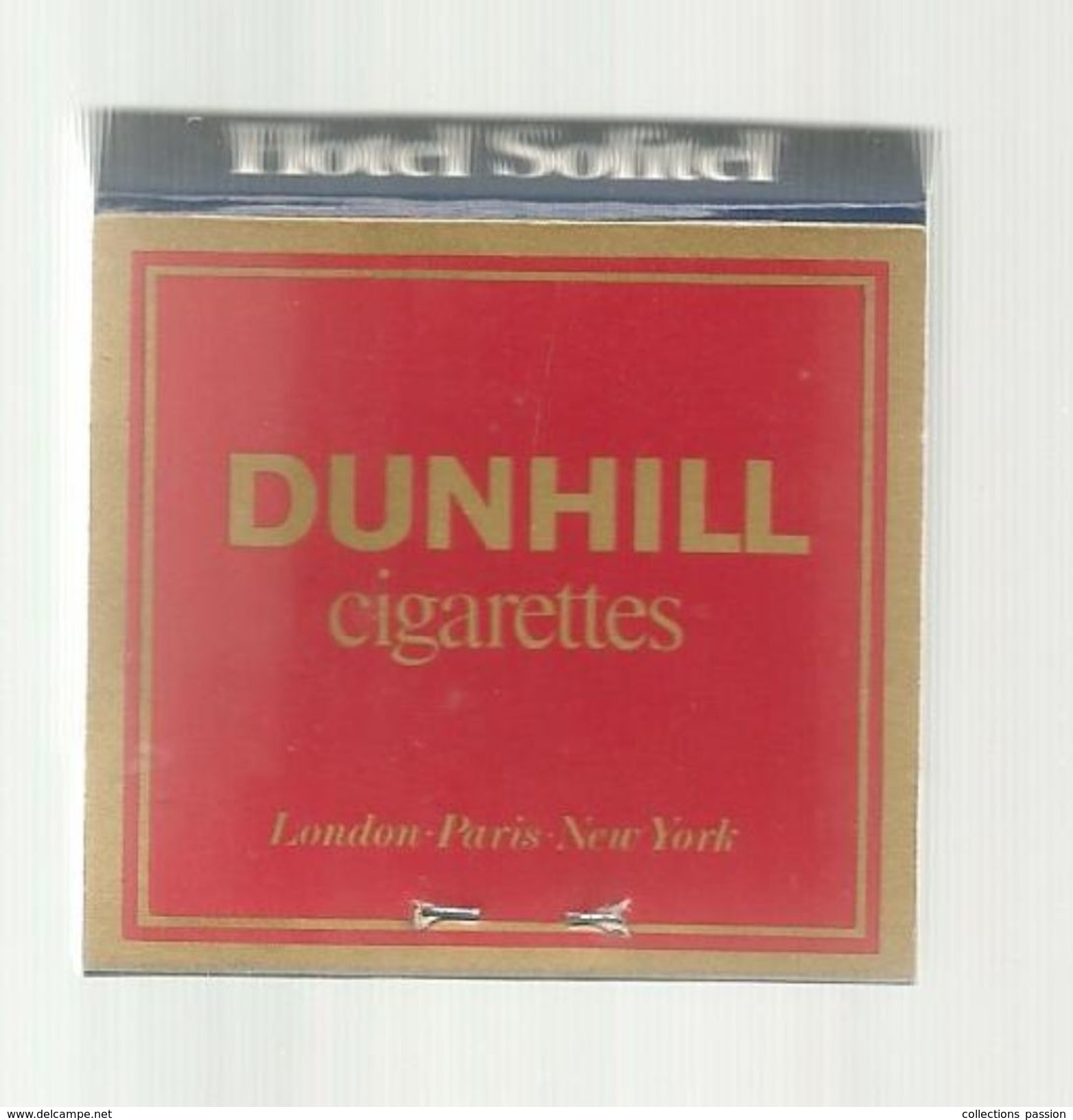 Tabac , Boite, Pochette  D'ALLUMETTES, 2 Scans, HOTEL SOFITEL , Cigarettes DUNHILL - Matchboxes