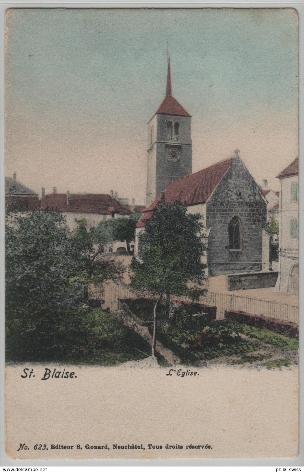 St. Blaise - L'Eglise - Photo: S. Gonard No. 623 - Saint-Blaise