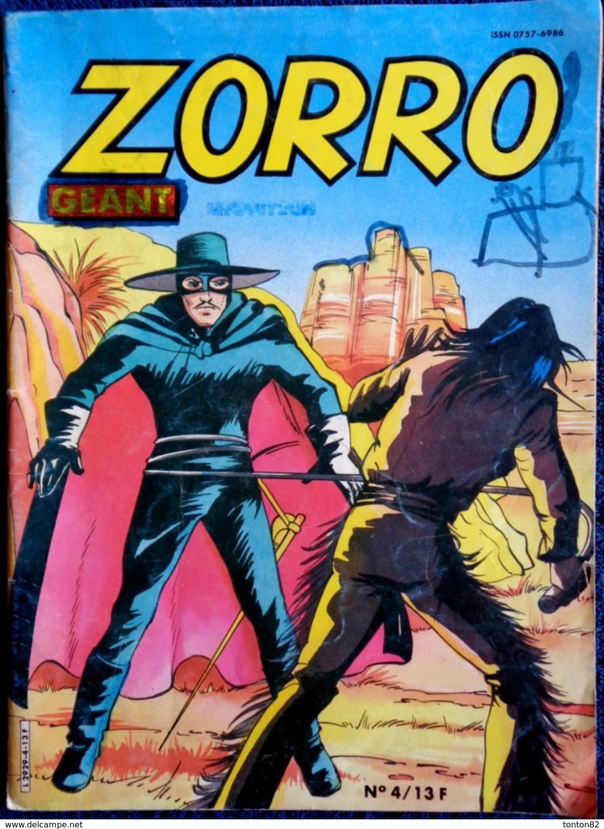 ZORRO GÉANT- N° 4 - 1986 - Zorro