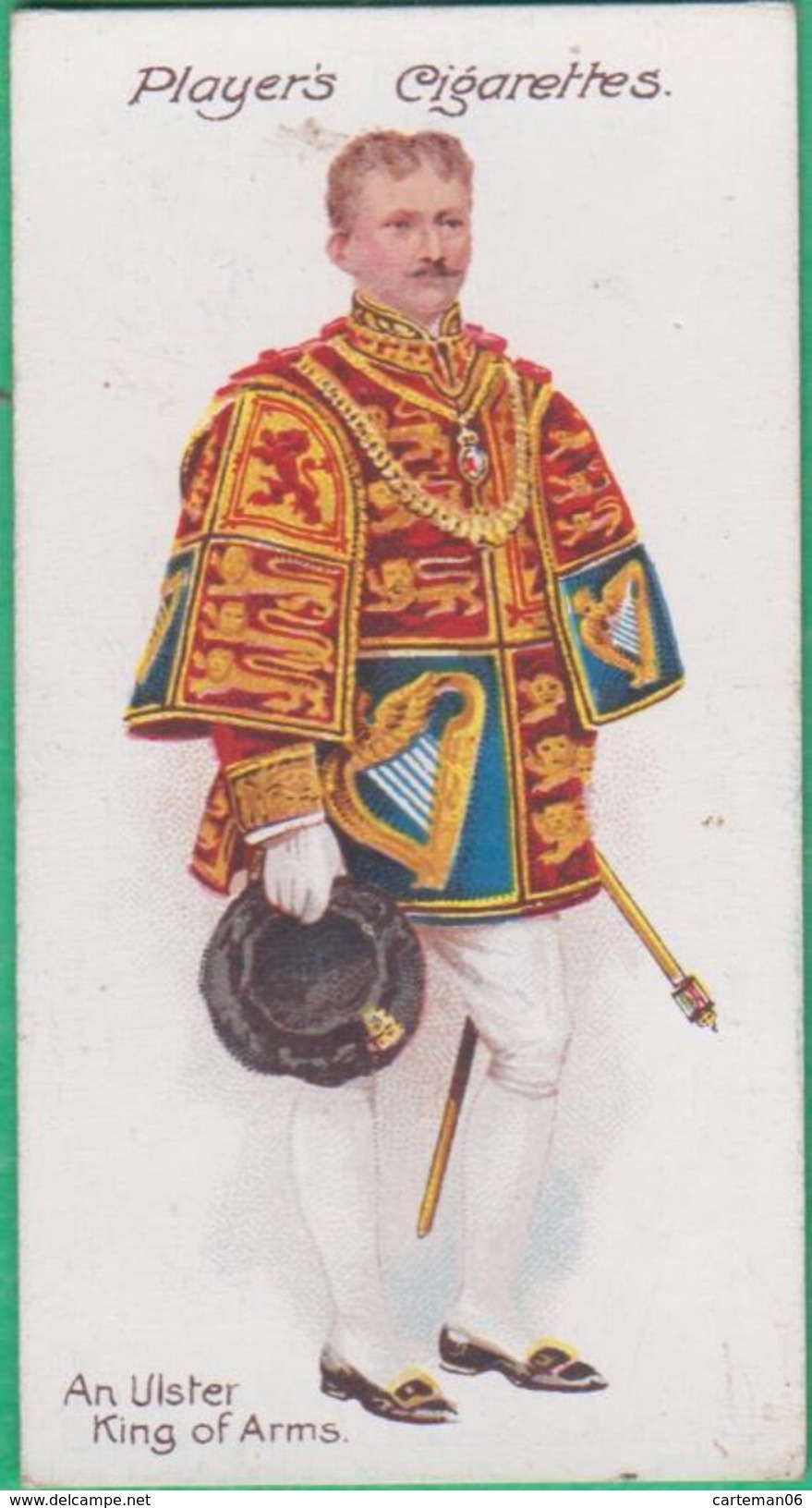 Chromo John Player & Sons, Player's Cigarettes, Ceremonial And Court Dress - An Ulster King Of Arms N°13 - Player's