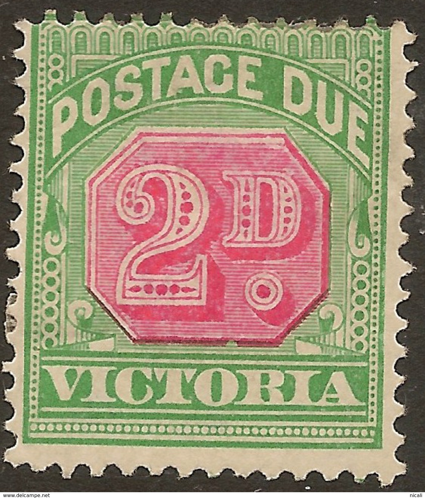 VICTORIA 1897 2d Postage Due SG D22a HM #ABI336 - Neufs
