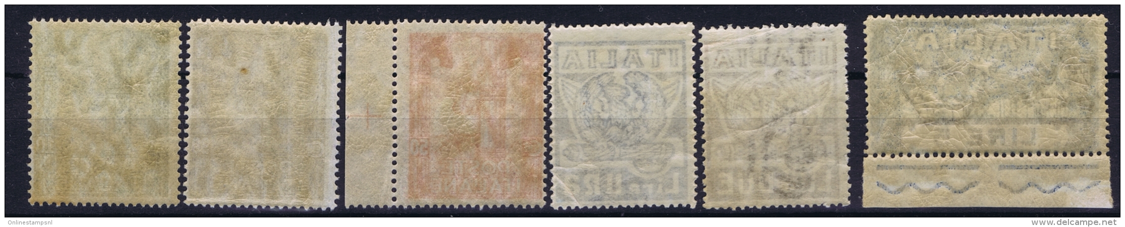 Italy: Sa 141 - 146  , Mi 177 - 182  Postfrisch/neuf Sans Charniere /MNH/** 1923 - Neufs