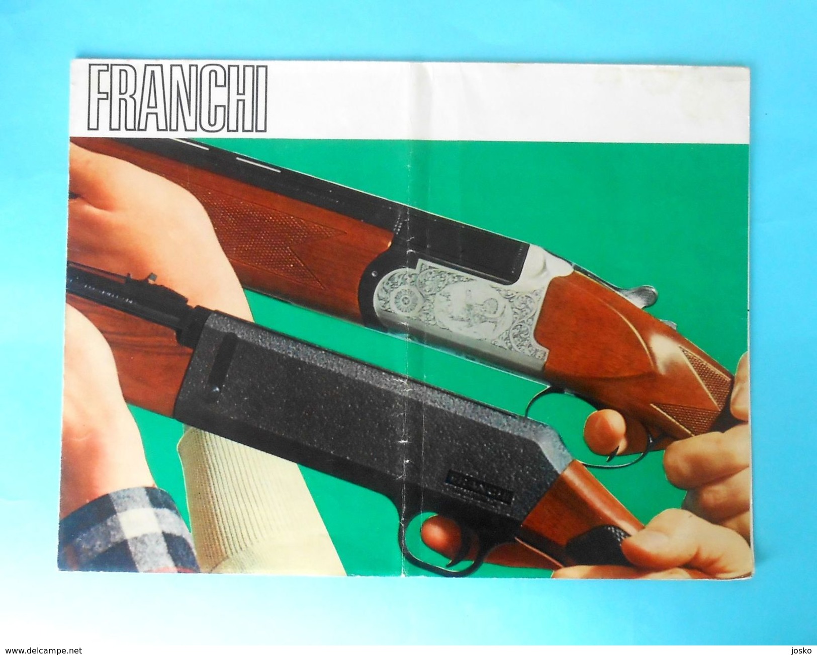 FRANCHI ( Italy ) - Falconet shotgun & carabine ... Yugoslav vintage catalogue * chasse jagd caccia caza hunt Italia