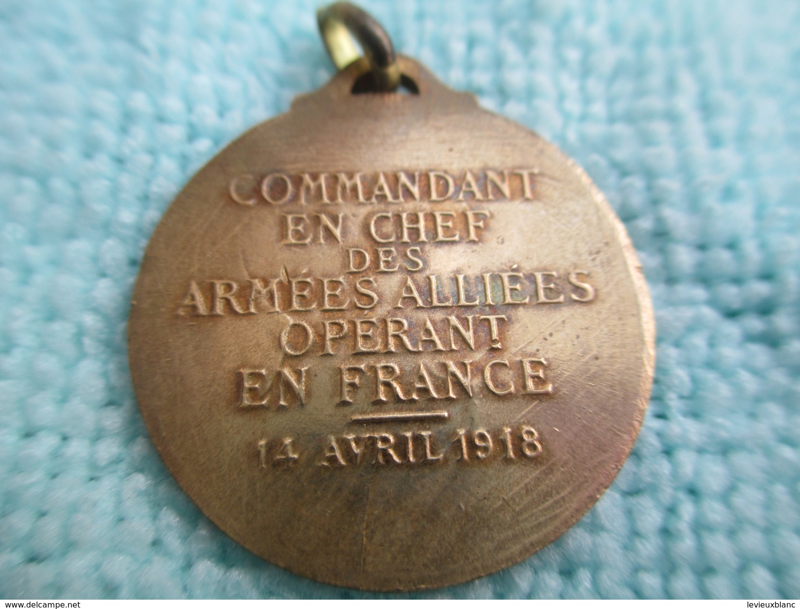 Médaille Patriotique/Maréchal FOCH/ Commandant En Chef Des Armées Alliées Opérant En France / 14 Avril 1918    MED196 - Autres & Non Classés