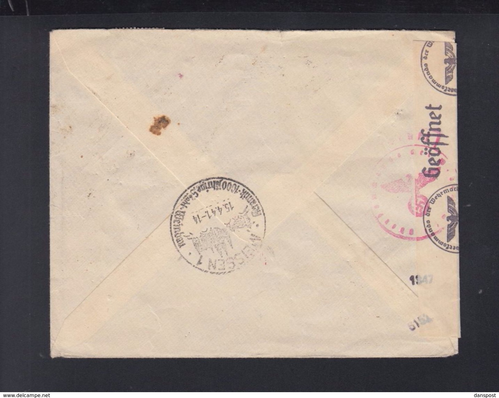 Romania Registered Cover 1941 Bran To Germany Censor - Lettres & Documents