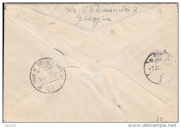 KING MICHAEL, CENSORED, WW2, STAMPS ON COVER, 1941, ROMANIA - Lettres & Documents