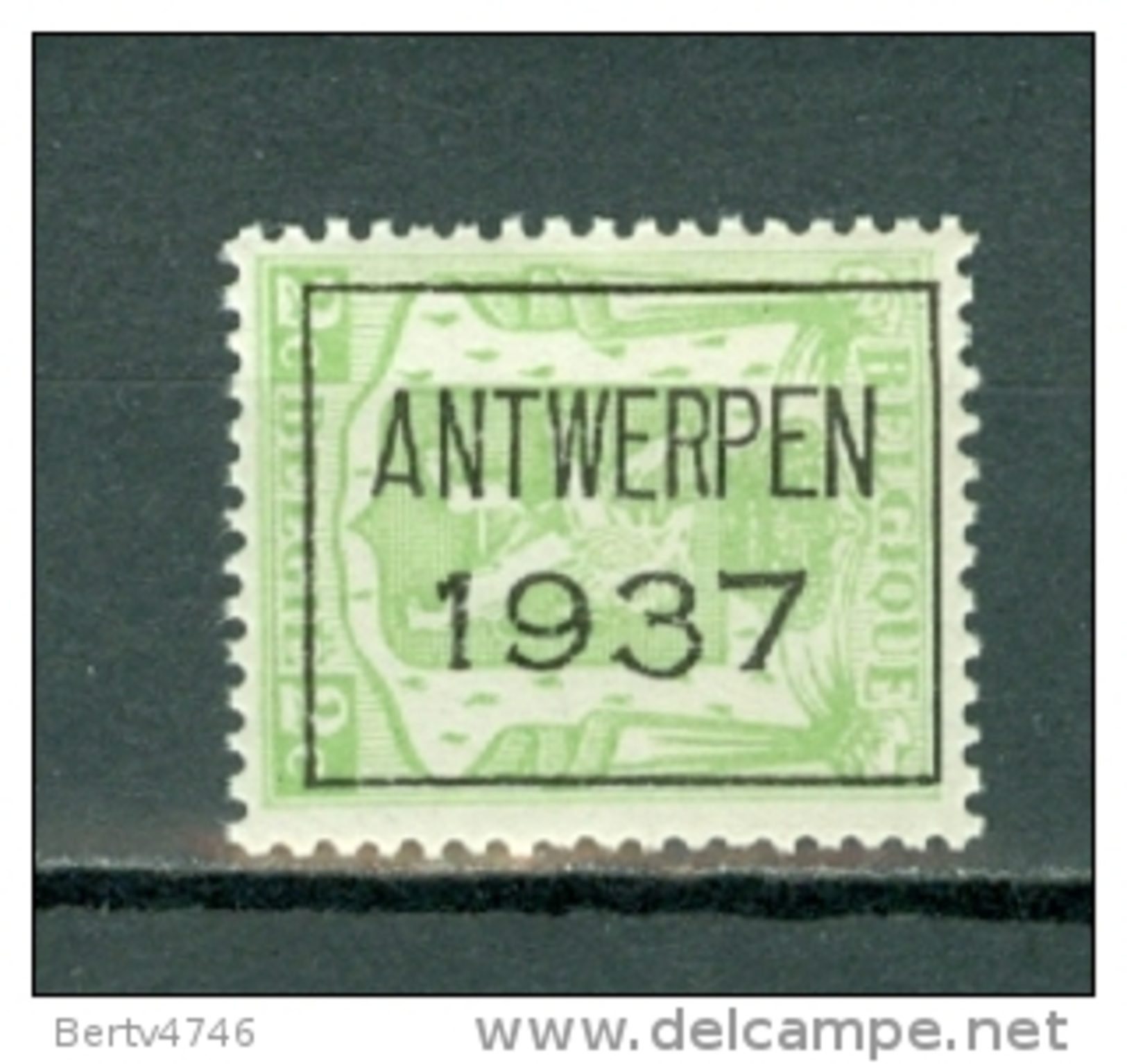 België/Belgique 1937 PRE 320** Cat. &euro; 7,00 - Typos 1936-51 (Kleines Siegel)