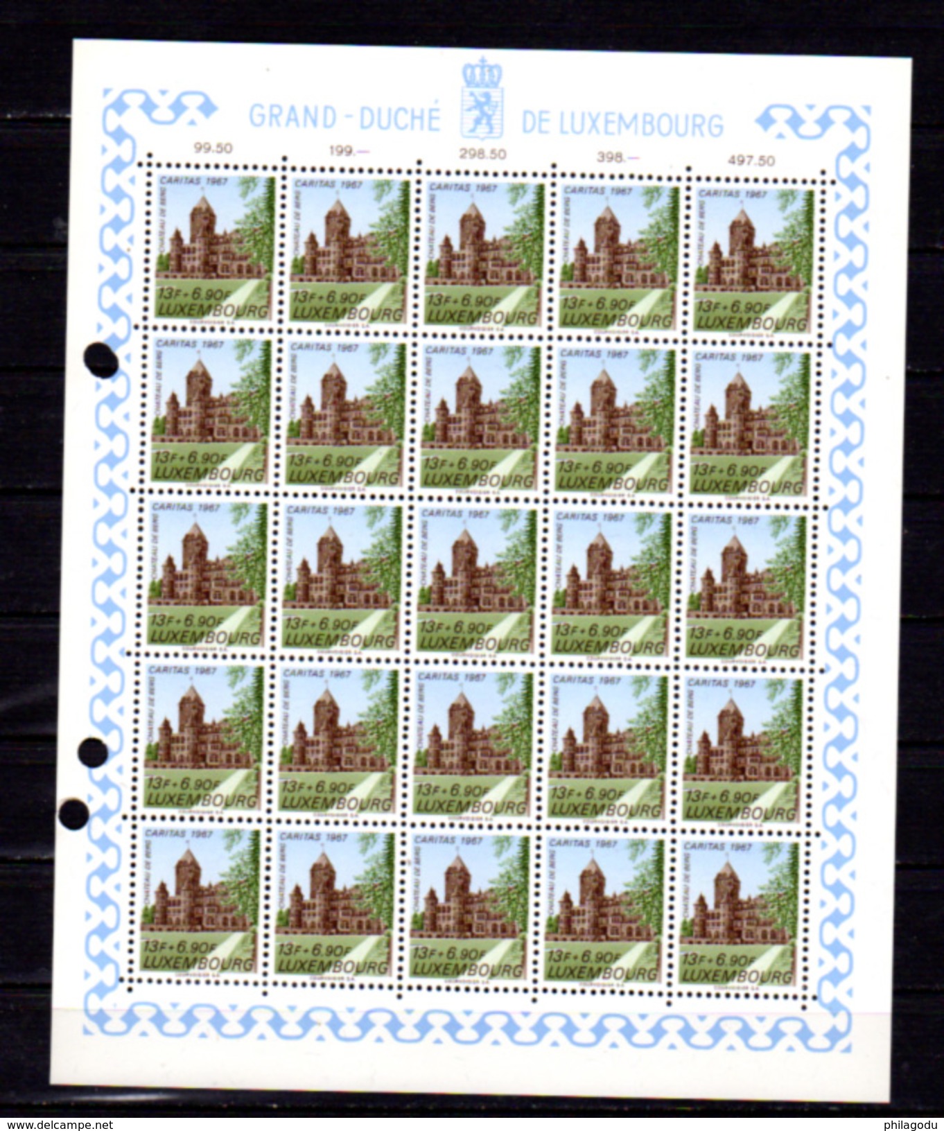 1967,   &oelig;uvres Sociales, Princes Et Princesses, 25x  710 / 715** En Blocs, Cote 87,50 &euro;, - Volledige Vellen