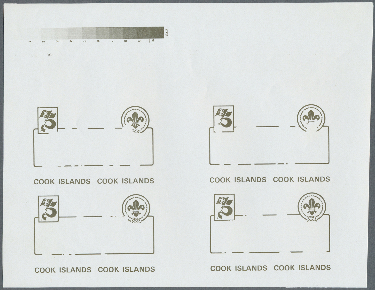 ** Thematik: Pfadfinder / Boy Scouts: 1983, 75th ANNIVERSARY OF SCOUTING - 8 Items; Cook Islands, Collective, Progressiv - Autres & Non Classés