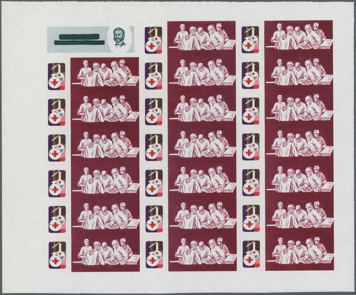 ** Thematik: Rotes Kreuz / Red Cross: 1969, Burundi. Progressive Proof (2 Phases) In Complete Miniature Sheets Of 20 (pl - Croix-Rouge