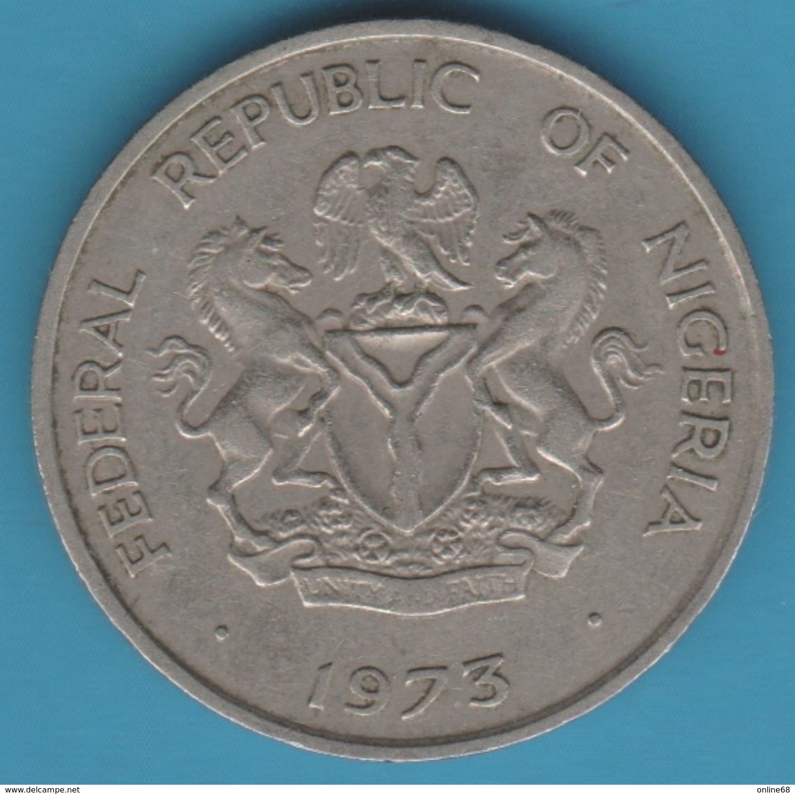 NIGERIA 10 KOBO 1973 KM# 10 - Nigeria