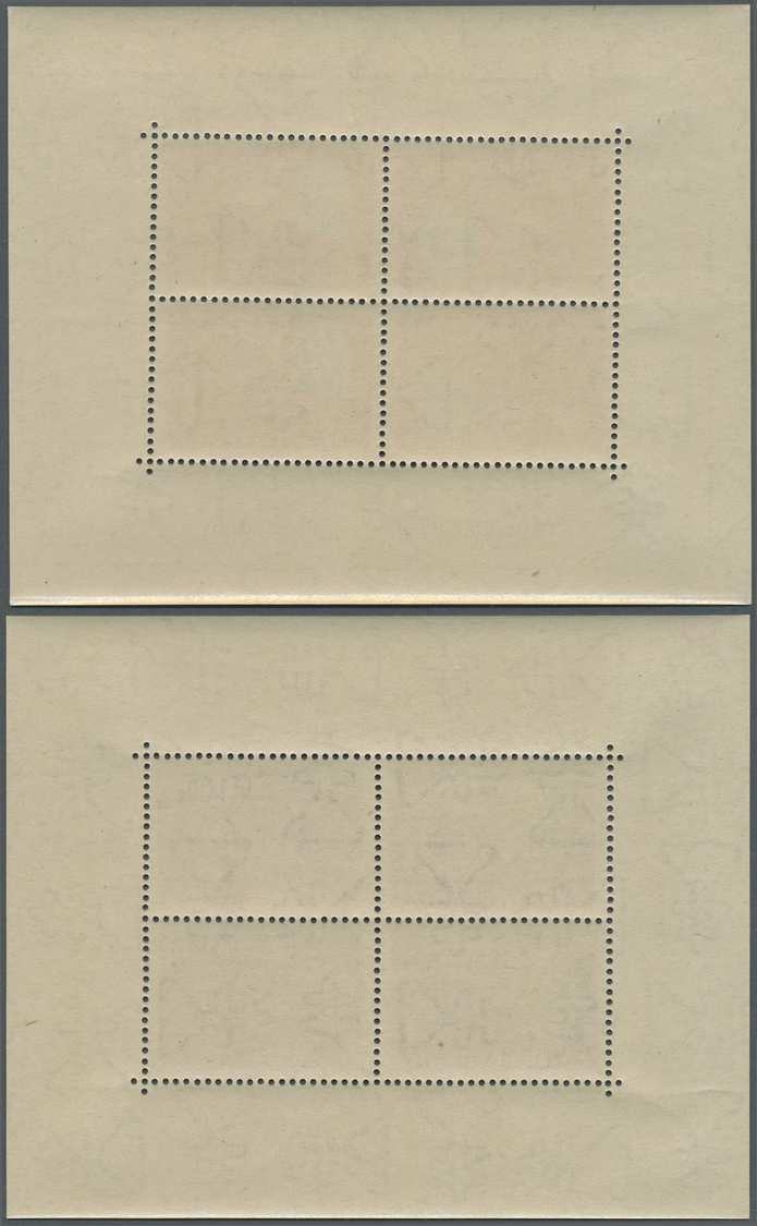 ** Ungarn: 1947, 8 f to 70 f Roosevelt in eight tete-beche blocks (each two pairs)