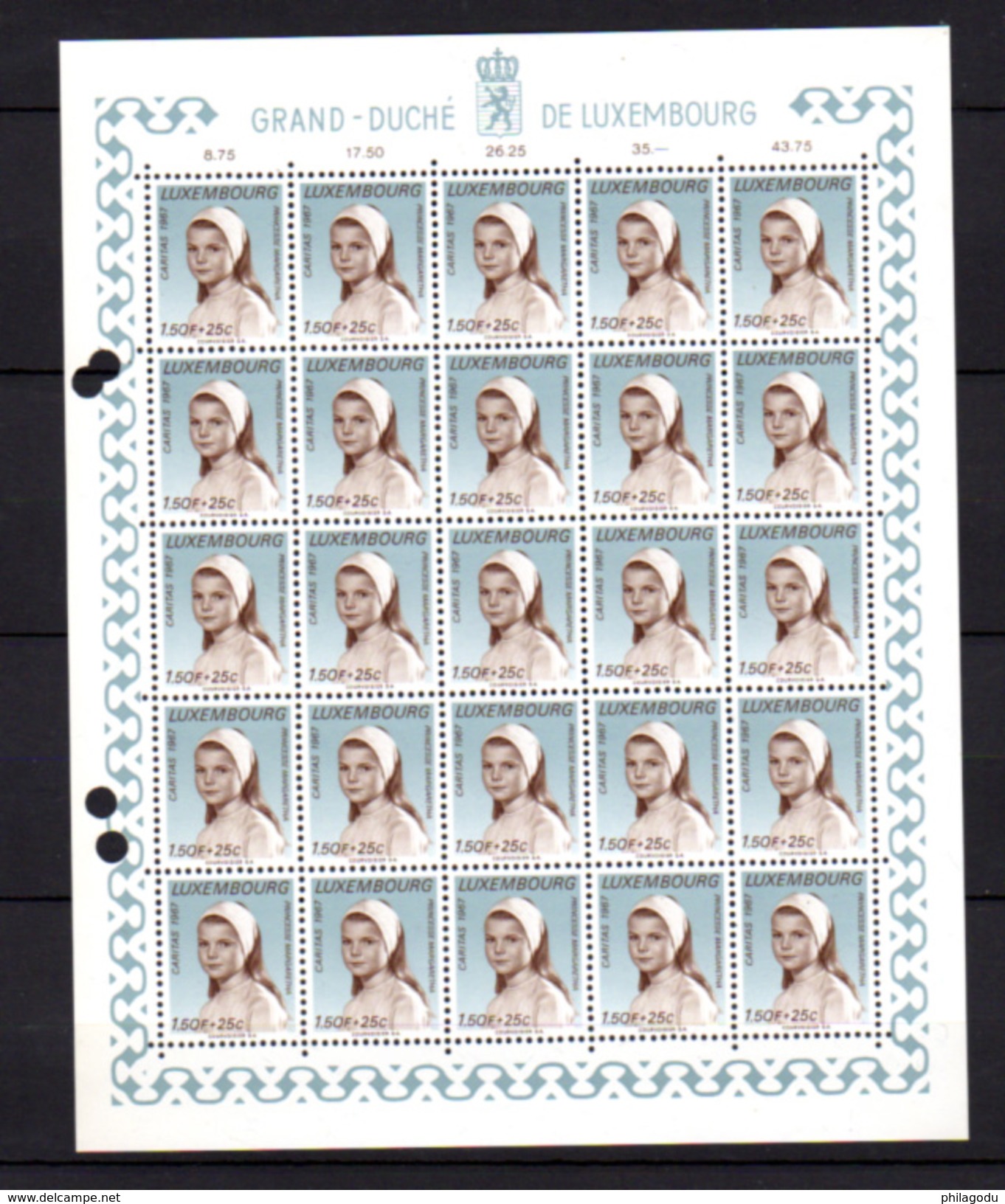 1967,    œuvres Sociales, Princes Et Princesses, 25x  710 / 715** En Feuilles De 25, Cote 87,50 € - Full Sheets