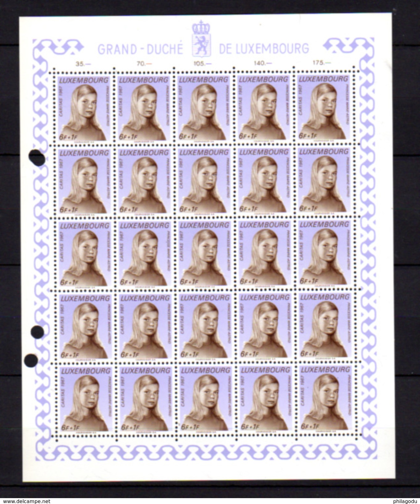 1967,    œuvres Sociales, Princes Et Princesses, 25x  710 / 715** En Feuilles De 25, Cote 87,50 € - Ganze Bögen