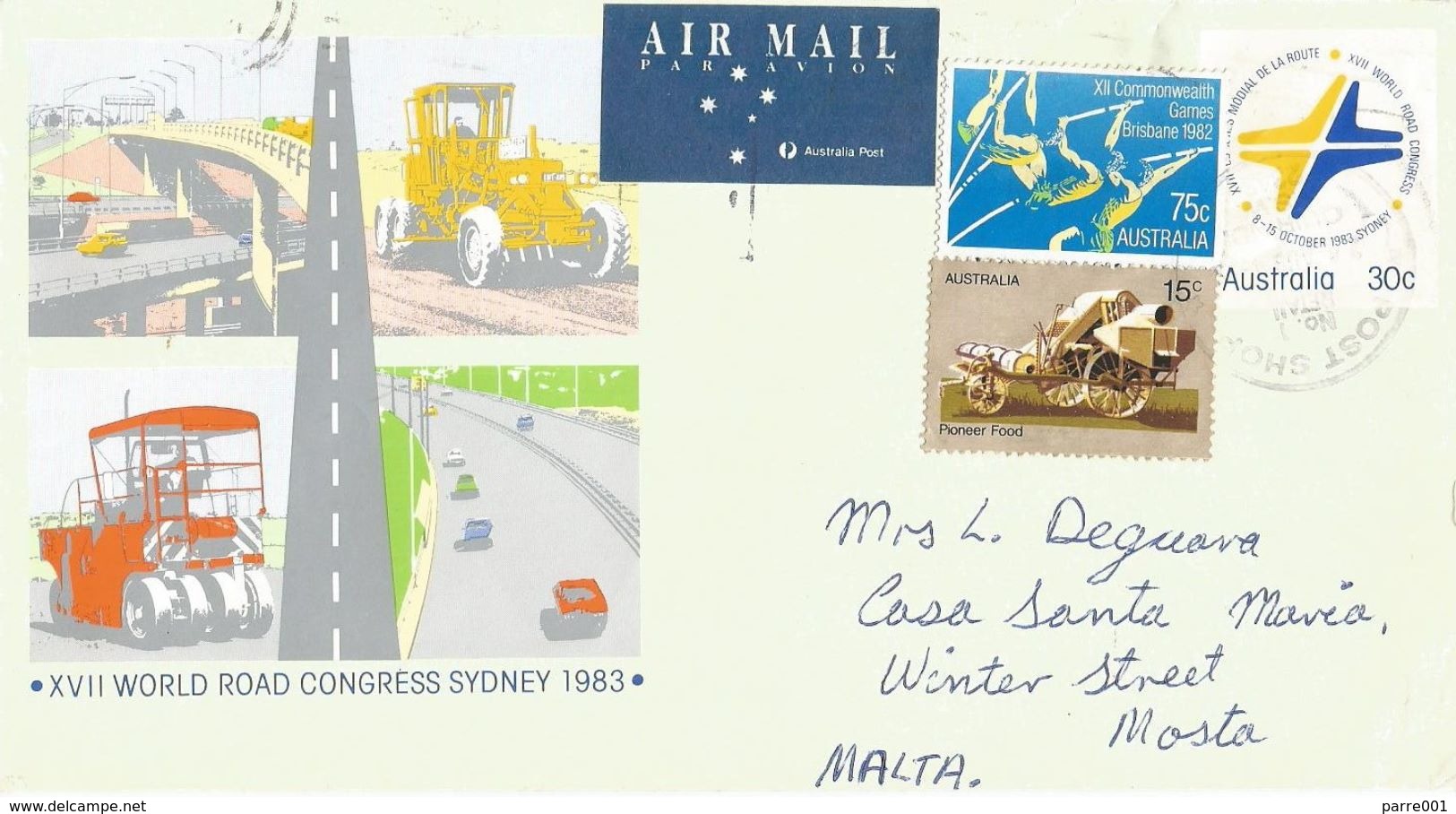 Australia 1996 Quirindi World Road Congress Envelope 67 Postal Stationary Cover - Postwaardestukken