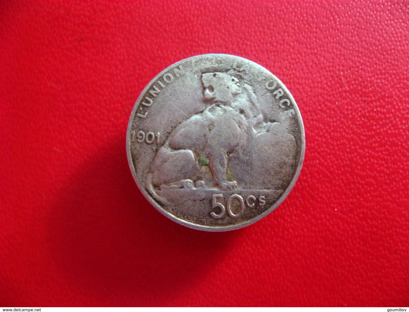 Belgique - 50 Centimes Leopold II 1901 5536 - 50 Cents