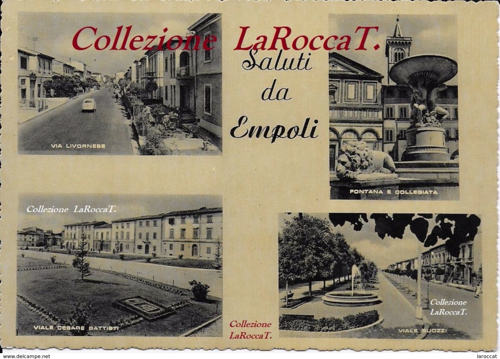 Firenze - Saluti Da Empoli - Vedute - Fontana Viale Buozzi - Viale C. Battisti - Fontana E Collegiata - Via Livornese - Empoli