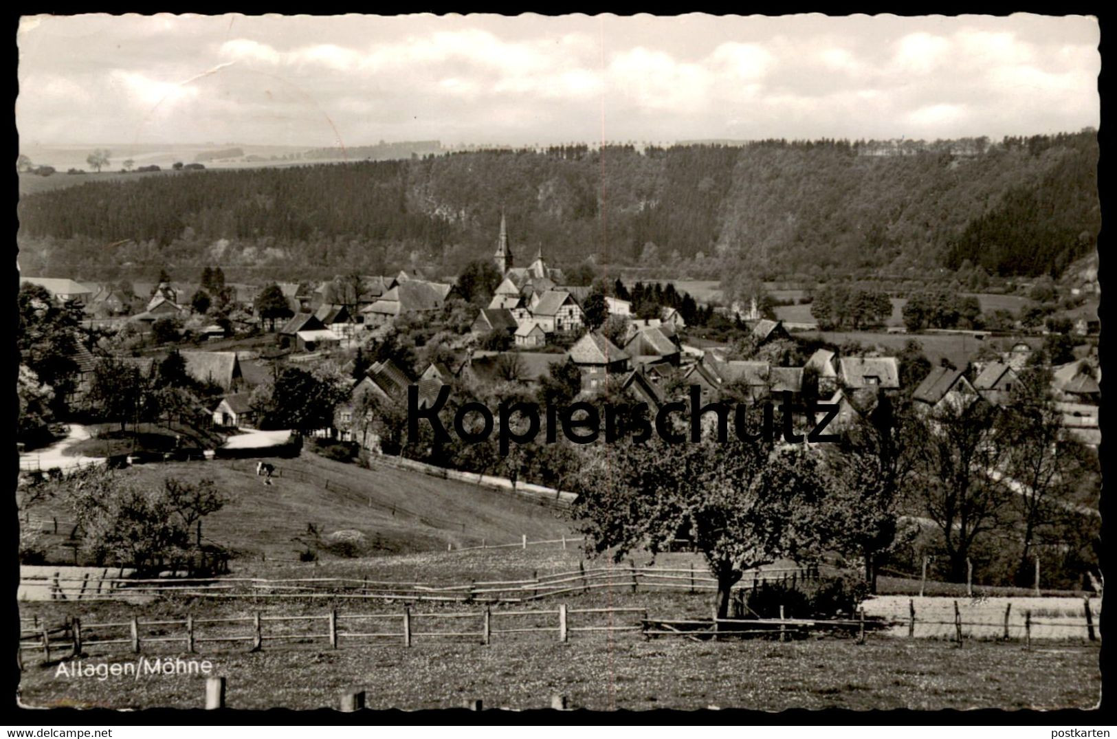 ÄLTERE POSTKARTE ALLAGEN MÖHNE PANORAMA TOTALANSICHT WARSTEIN Postcard Ansichtskarte AK Cpa - Warstein