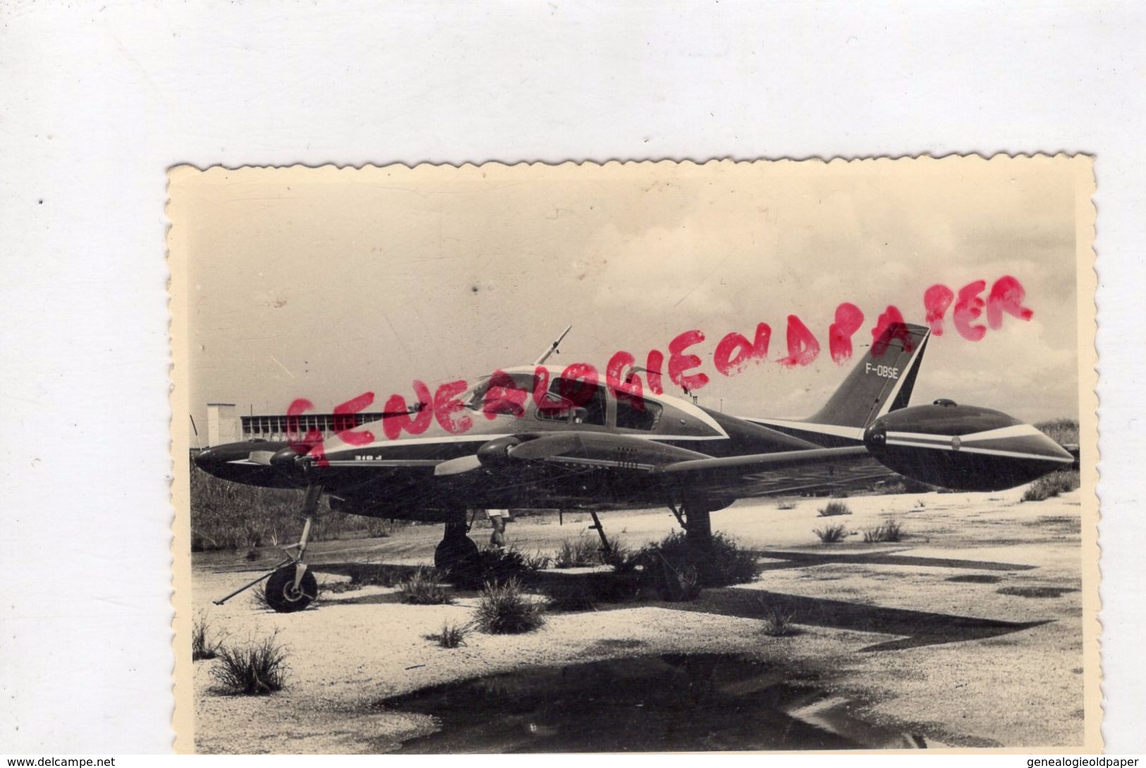 AFRIQUE - PHOTO ORIGINALE CONGO - POINTE NOIRE - BASE AERIENNE AVIATION  AVION F - OBSE   1960 - Pointe-Noire