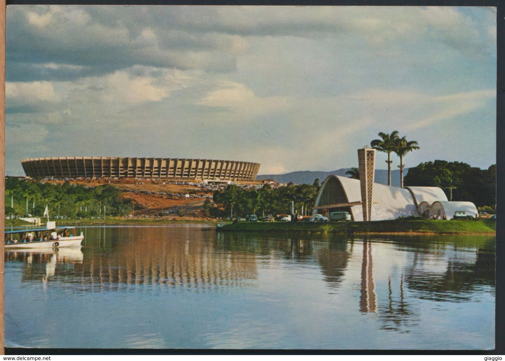 °°° 8238 - BRASIL - BELO HORIZONTE - VISTA DA REPRESA PAMPULHA - 1971 With Stamps °°° - Belo Horizonte