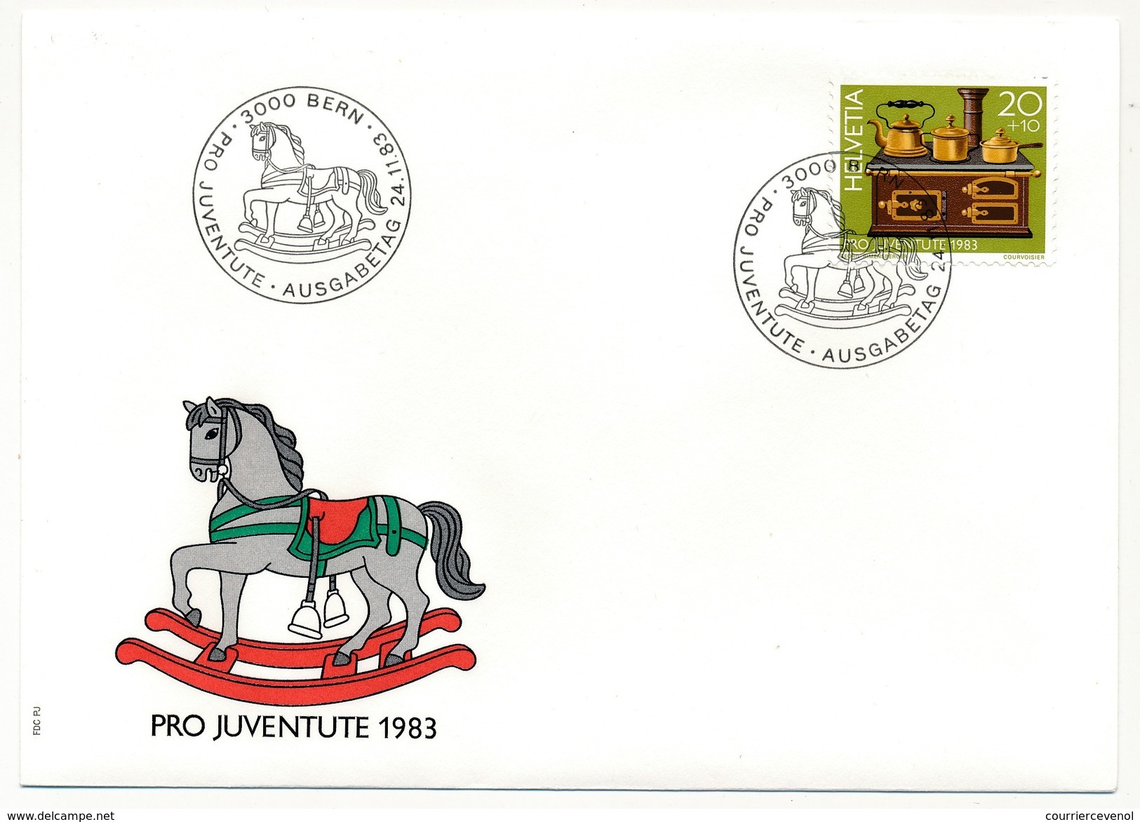 SUISSE - 5 Enveloppes FDC - Pro Juventute 1983 ( Jouets ) - Bern - 24/11/1983 - FDC