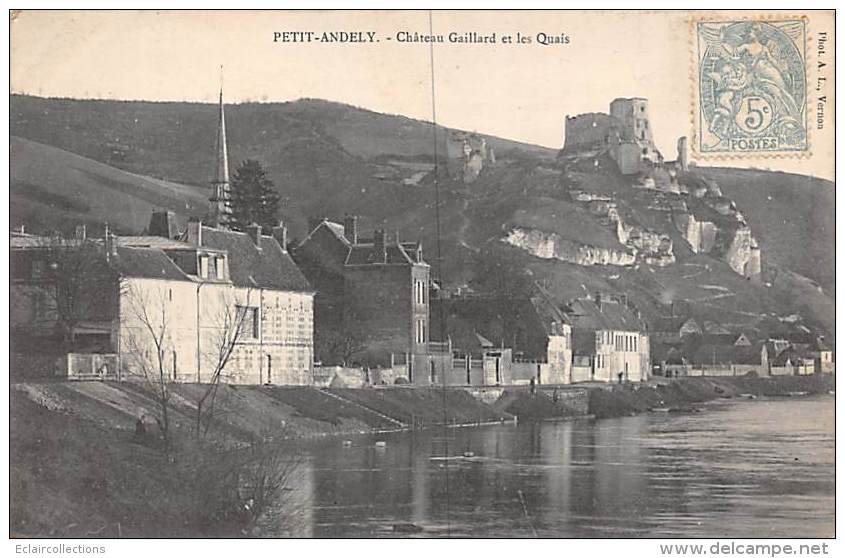 Les Andelys. Petit Andely  27 :    Les Quais Et Château Gaillard             (voir Scan) - Les Andelys