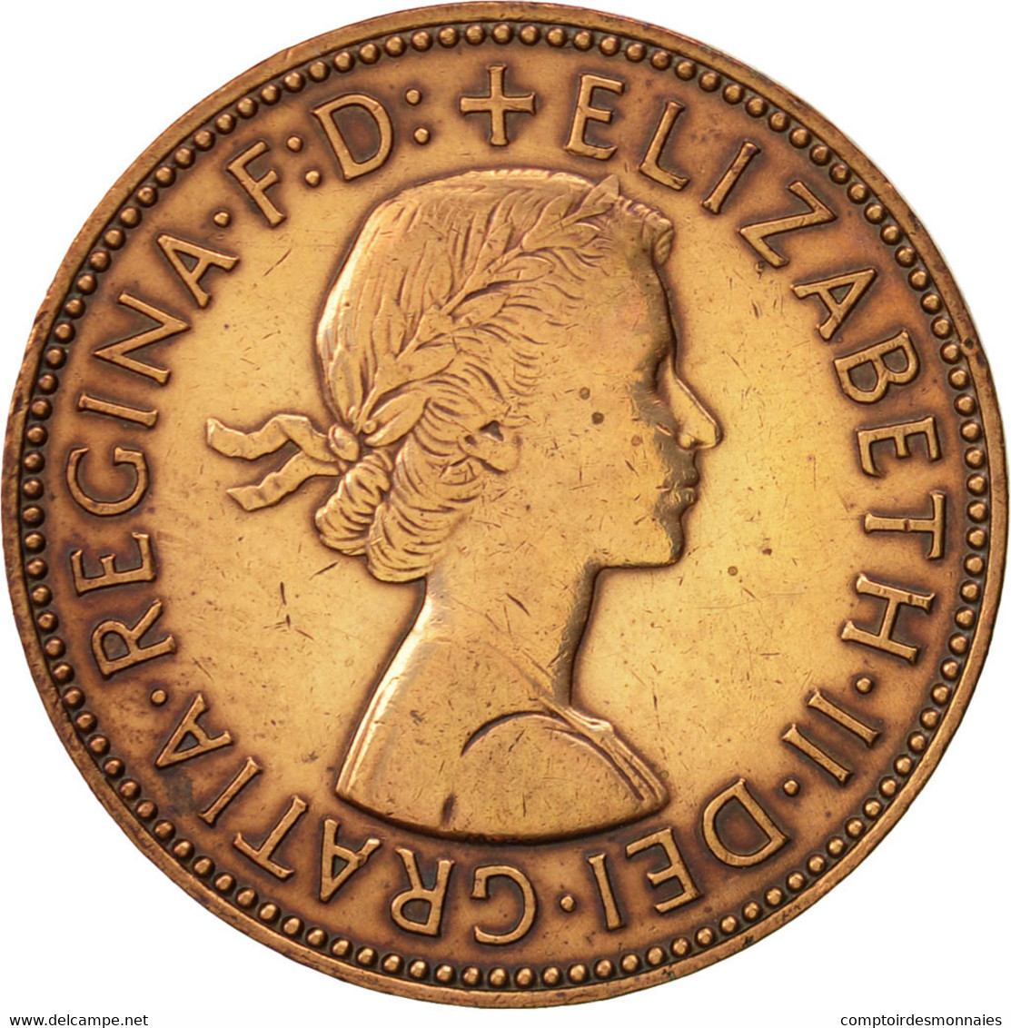 Monnaie, Grande-Bretagne, Elizabeth II, 1/2 Penny, 1967, TTB, Bronze, KM:896 - C. 1/2 Penny