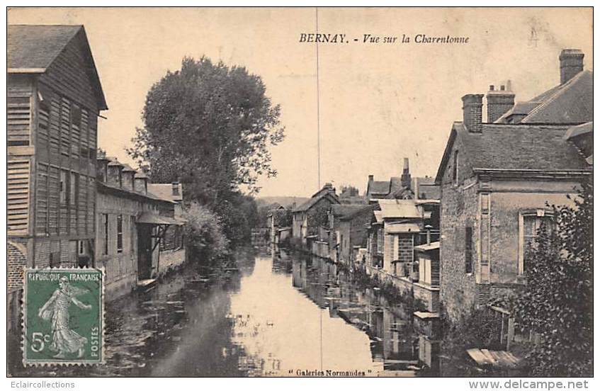 Bernay   27:    Vue Sur La Charentonne    (voir Scan) - Bernay