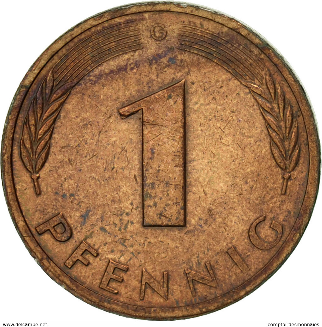 Monnaie, République Fédérale Allemande, Pfennig, 1990, Karlsruhe, TTB, Copper - 1 Pfennig