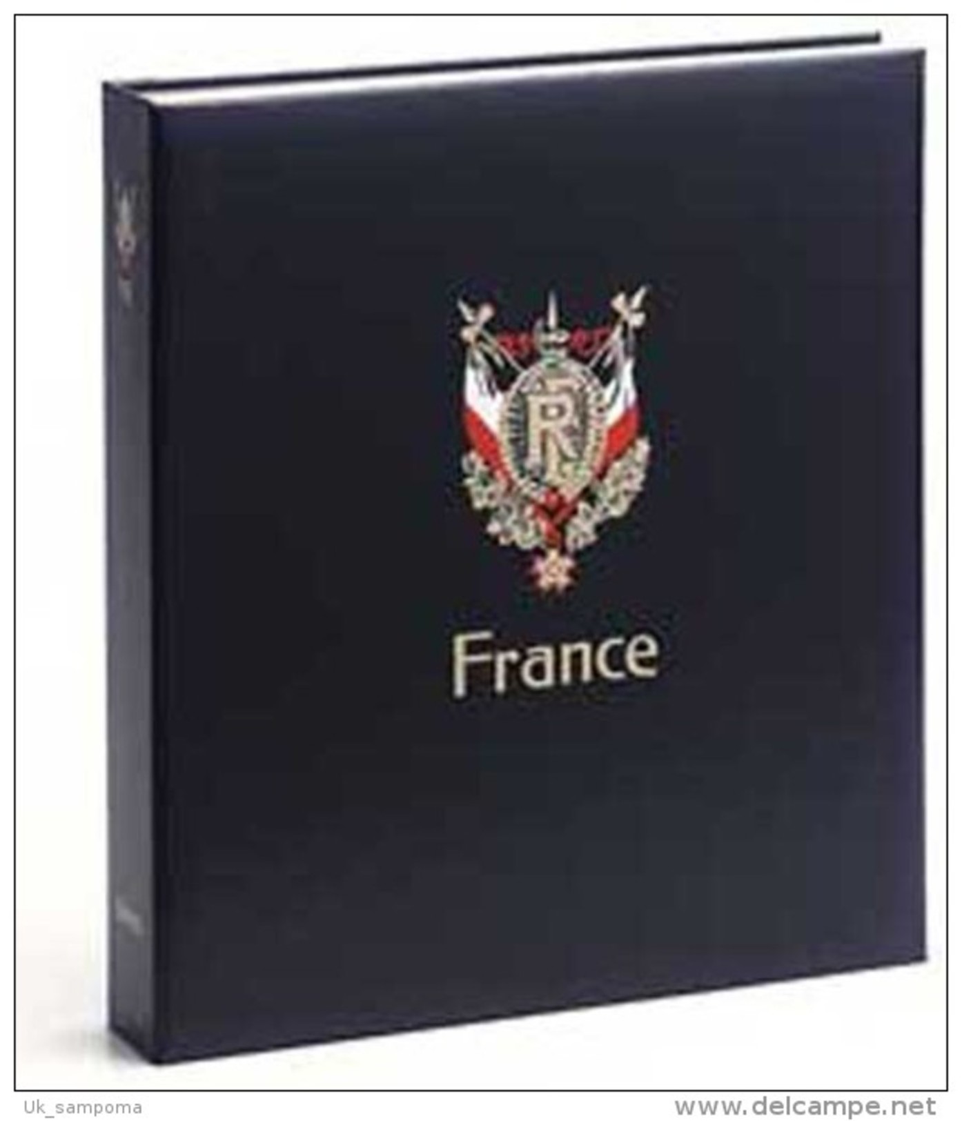 DAVO 3745 Luxe Binder Stamp Album France V - Groot Formaat, Zwarte Pagina