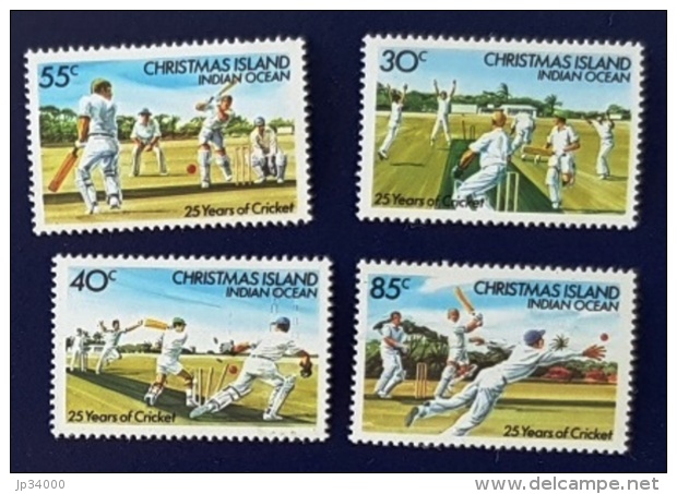 CHRISTMAS ISLAND Cricket, Yvert N° 194/97 ** MNH. - Cricket