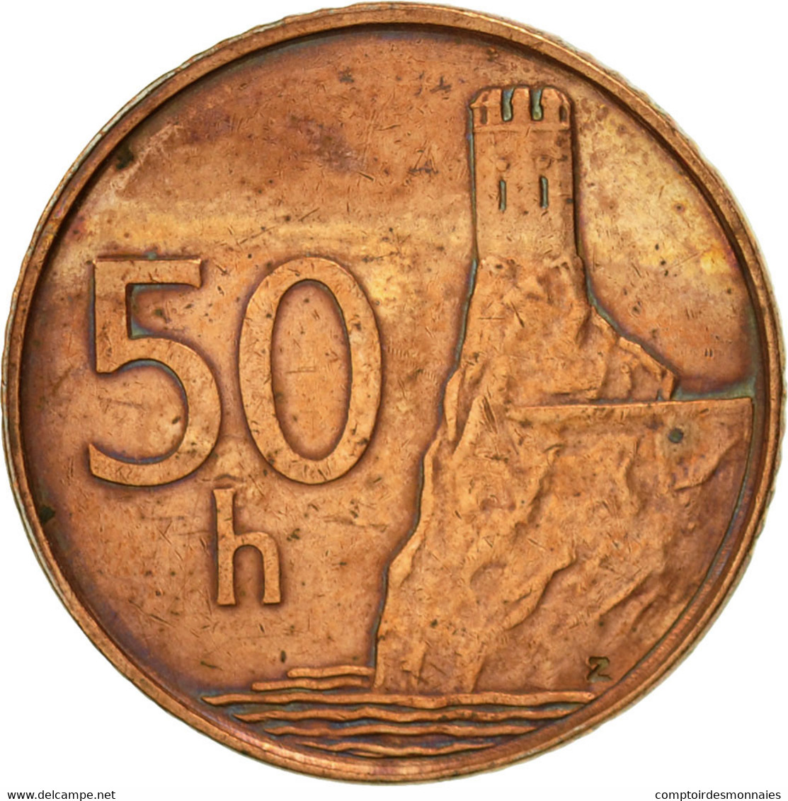 Monnaie, Slovaquie, 50 Halierov, 1996, TTB, Copper Plated Steel, KM:35 - Slowakei