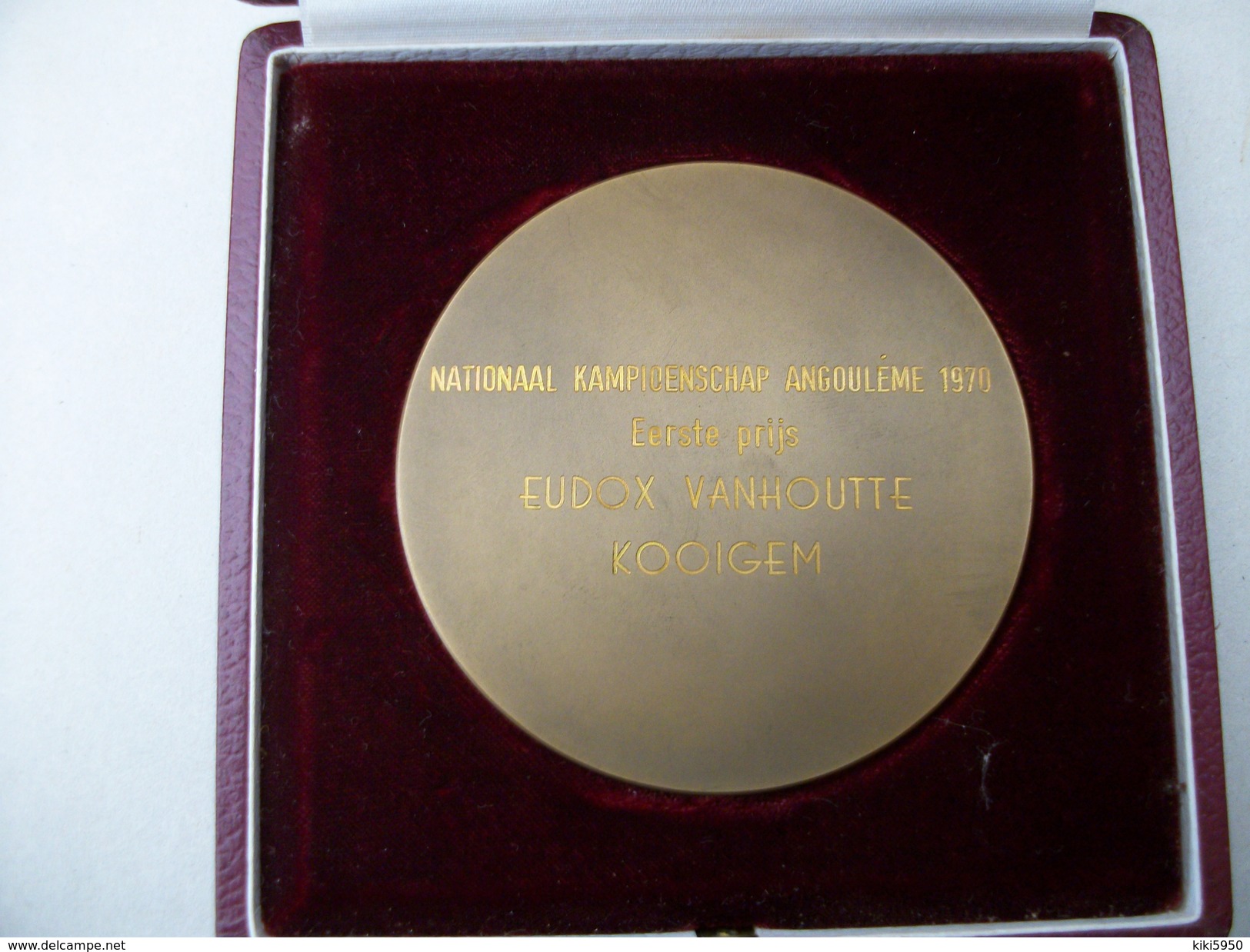 Médaille Colombophile 1er Prix ANGOULEME 1970 - Professionnels / De Société