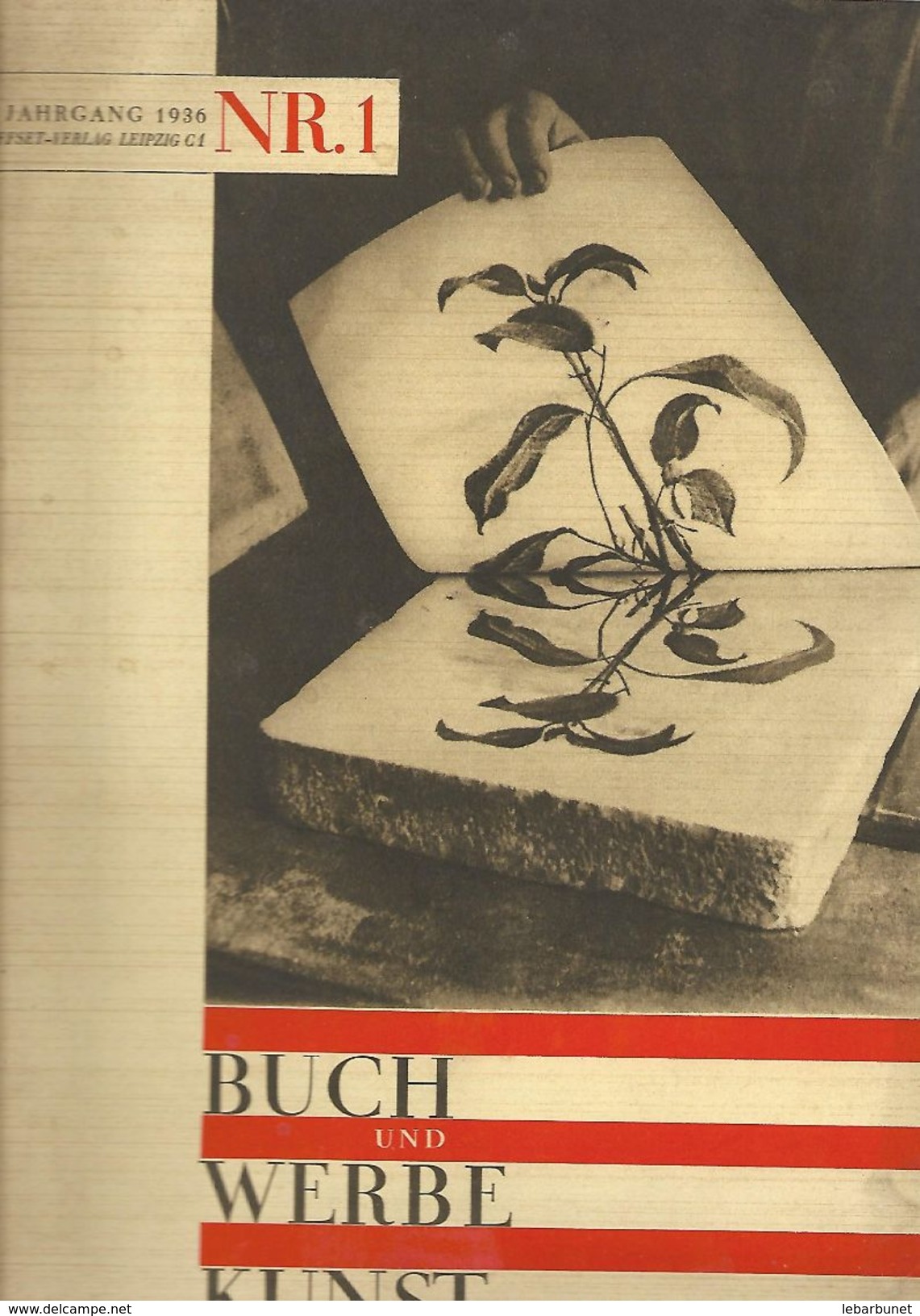 Buch Und Werbe Kunst  Jahrgang 1936 NR.1 - Catalogues