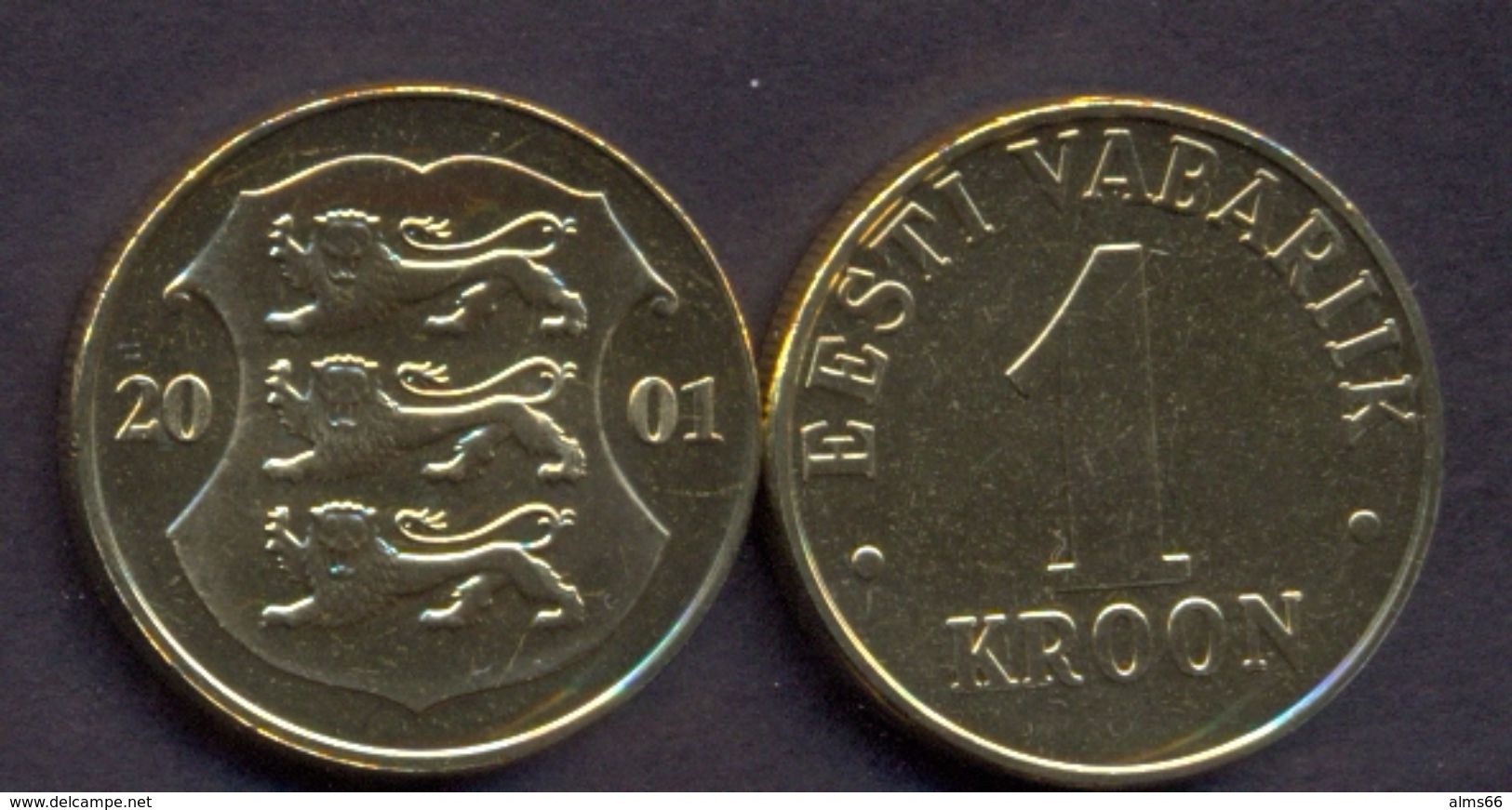 Estonia 1 Kroon 2001 UNC - Estonie