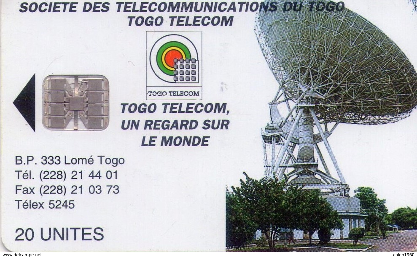 TOGO. TOG-17. Earth Station 20 (Schlumberger Logo). 20U. (001). - Togo
