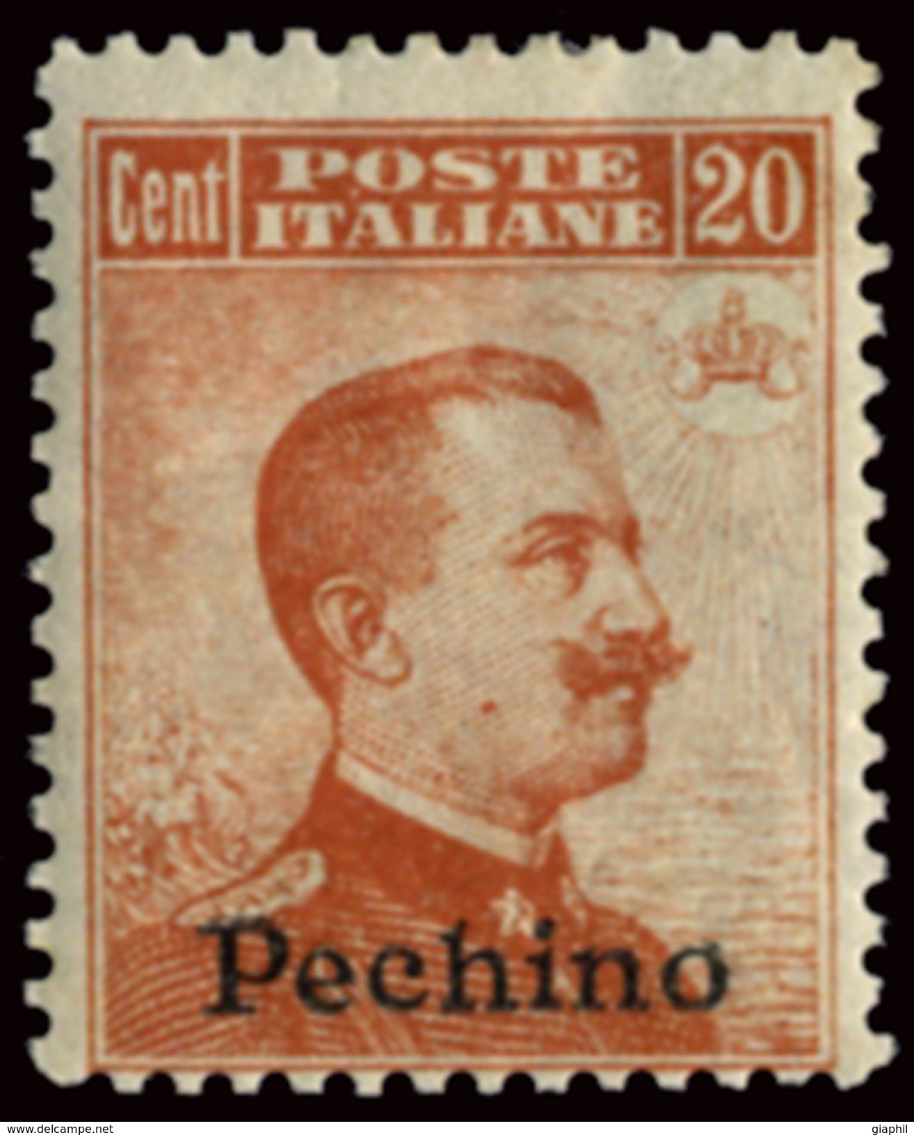 ITALY ITALIA BEIJING PECHINO 1917 20 CENT. (Sass. 12) NUOVO LINGUELLATO OFFERTA! - Pechino