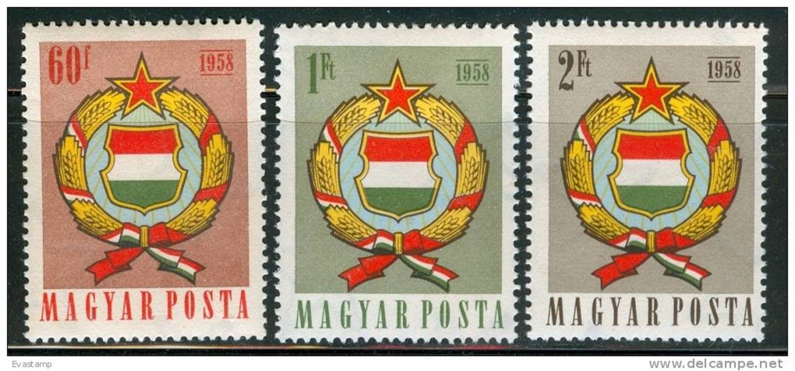 HUNGARY - 1958.Arms Of Hungary Cpl.Set MNH! - Ungebraucht