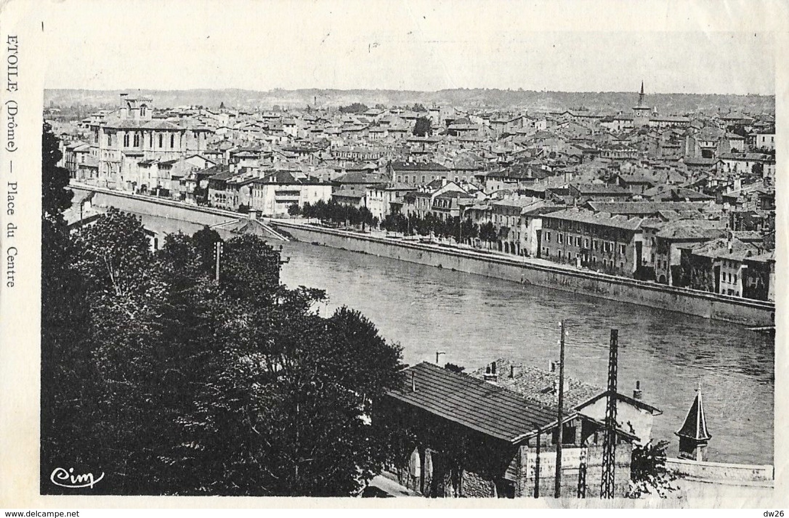 Romans, Quais Sur L'Isère (titrée: Etoile, Place Du Centre) - Edition Rochette, Carte CIM 1944 - Romans Sur Isere