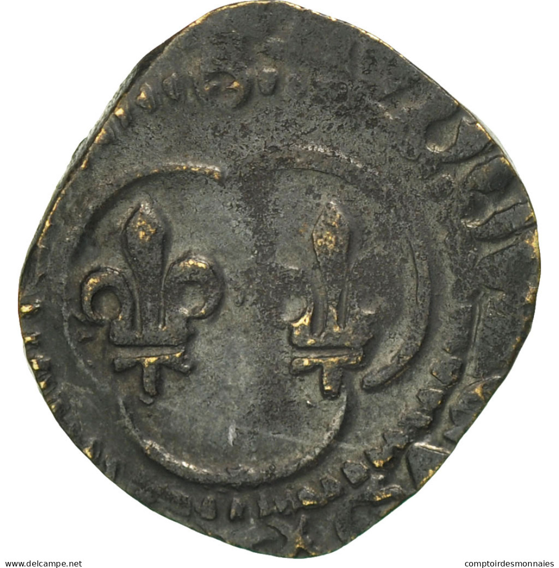 Monnaie, France, Louis XI, Denier Tournois, Châlons-en-Champagne, TB+, Billon - 1461-1483 Louis XI Le Prudent