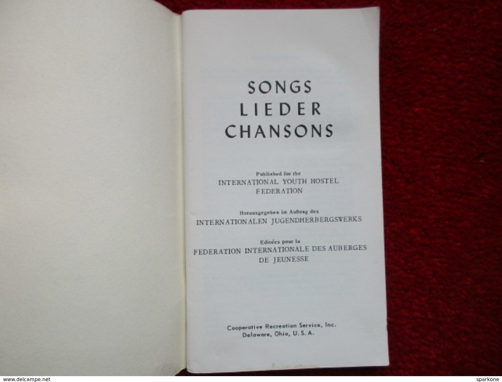 Lieder Song Chansons / éditions De 1959 - Culture
