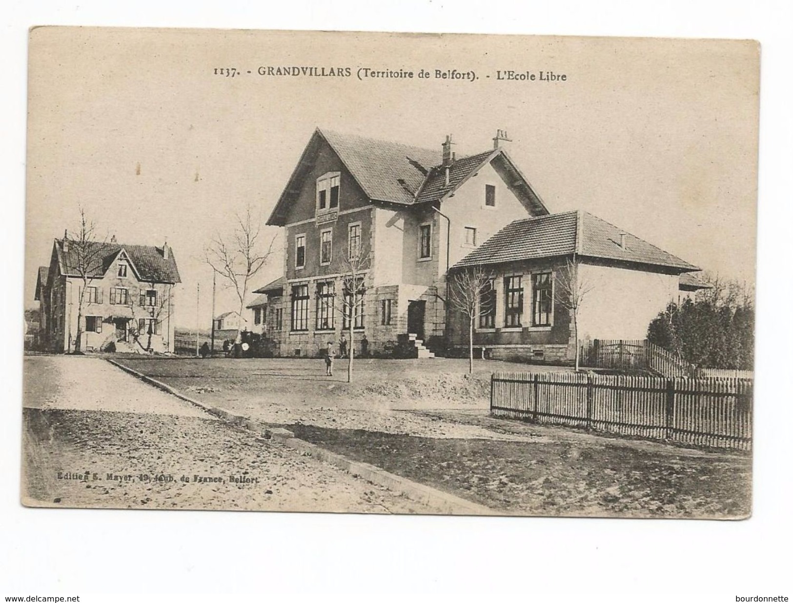 CPA-90-GRANDVILLARS-ECOLE Libre - Grandvillars