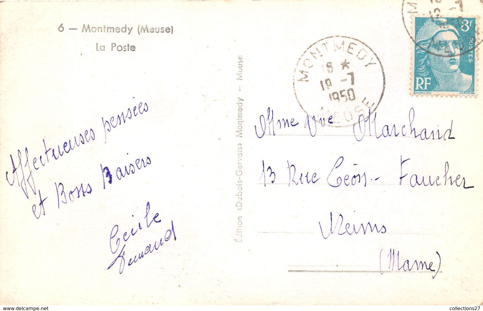 55-MONTMEDY- LA POSTE - Montmedy